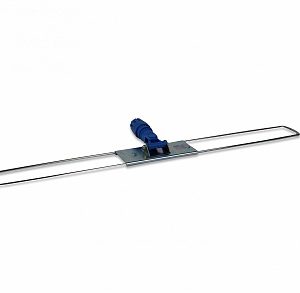 Zwabberframe metaal met steelhouder/pvc grijs/groen 100 cm