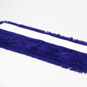 Zwabberhoes acryl 110 cm blauw met drukknopen